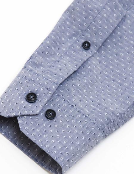 Slim Lacivert Gömlek - 50186467001