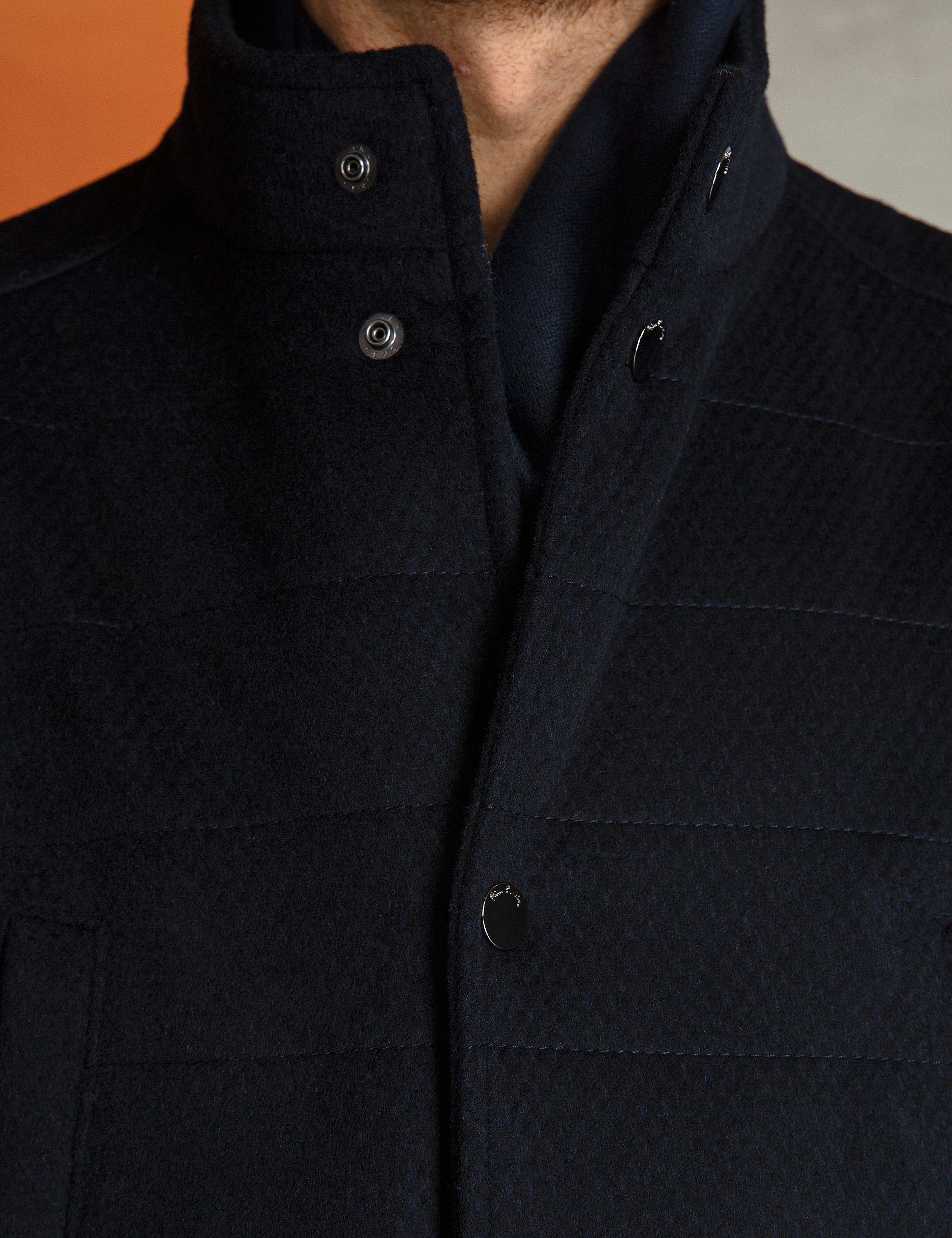 Lacivert Ex.Slim Fit Palto