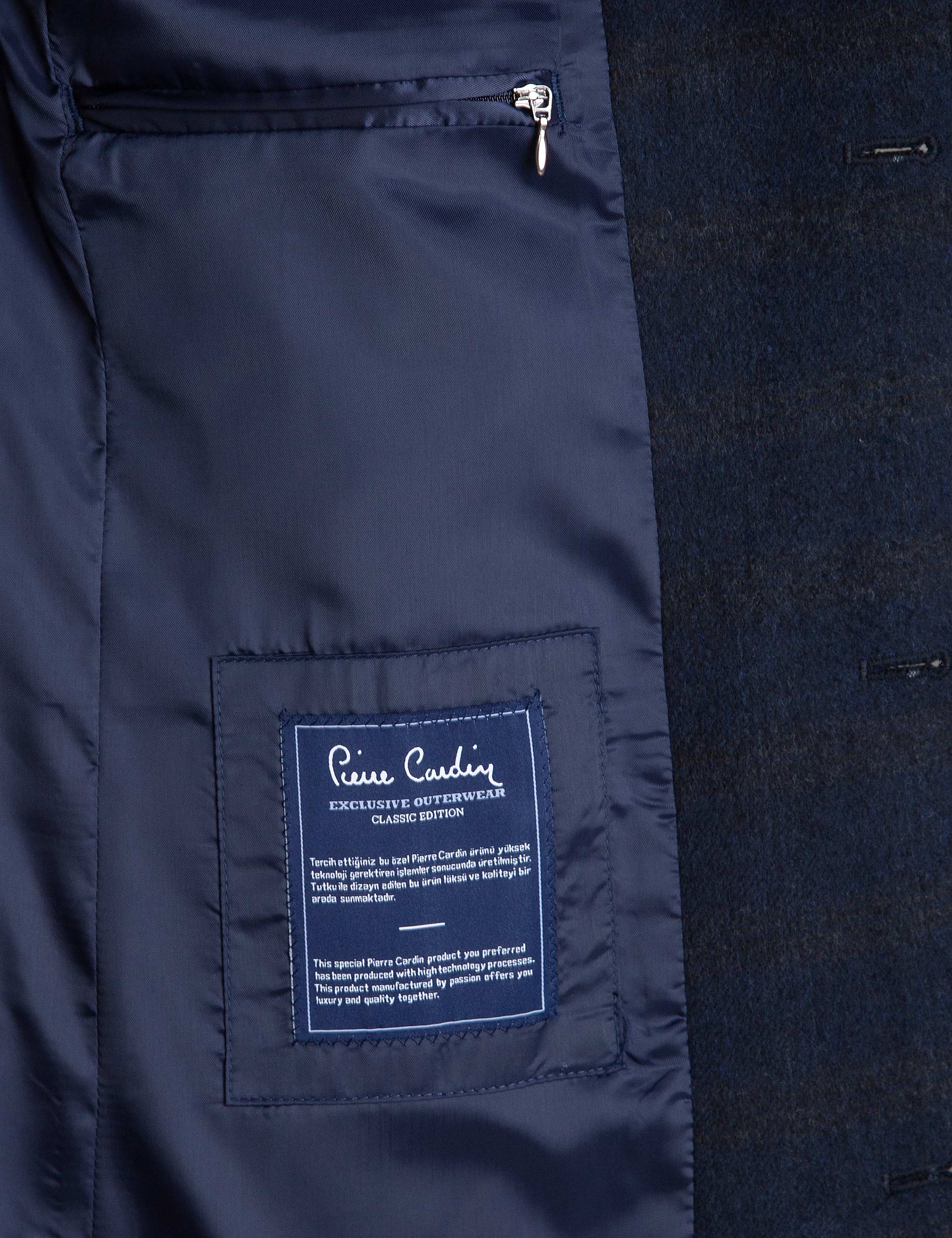Lacivert Ex.Slim Fit Palto