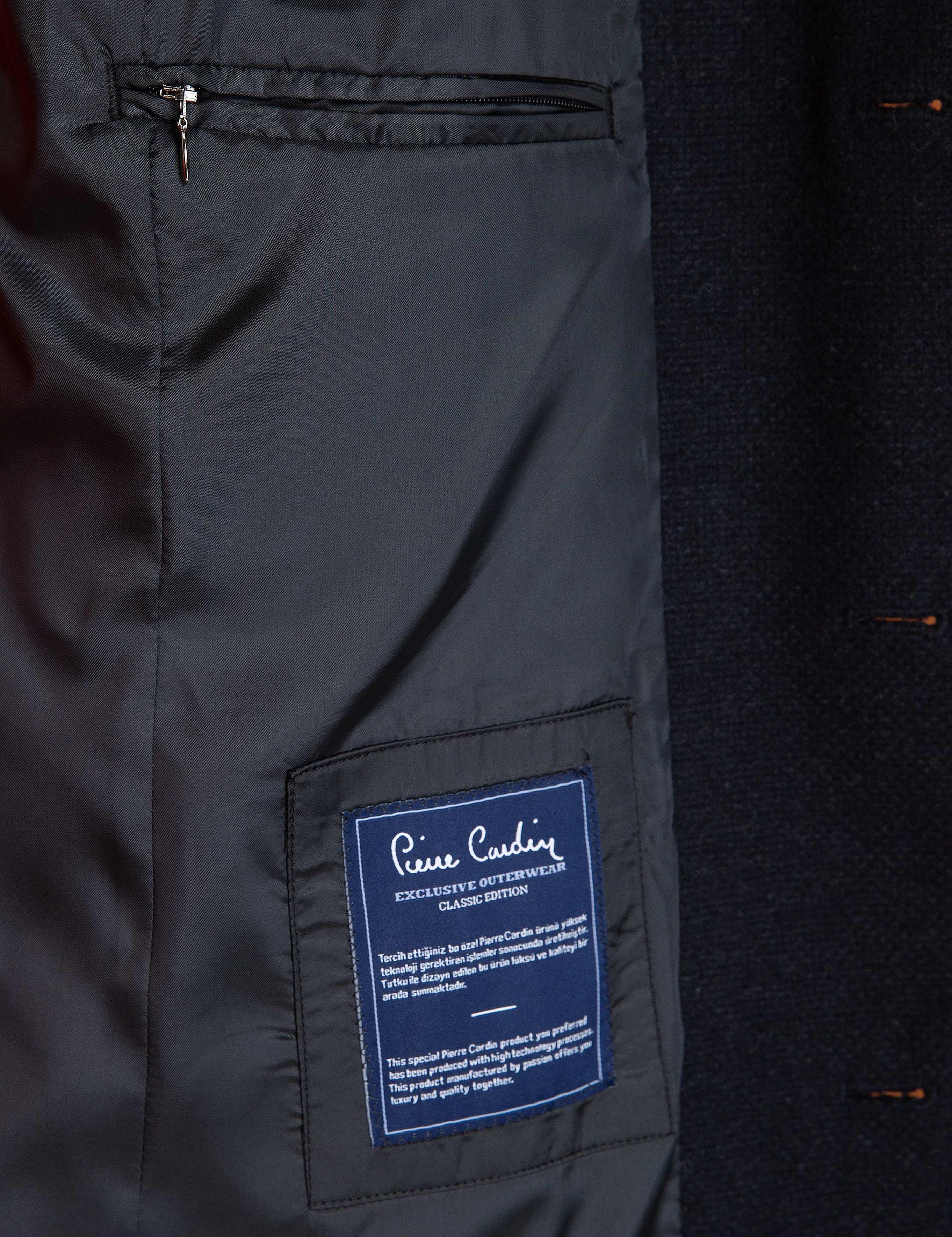 Siyah Ex.Slim Fit Palto