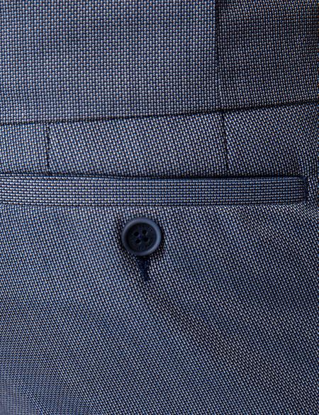 Lacivert Slim Fit Yelekli Takım Elbise - 50199982008