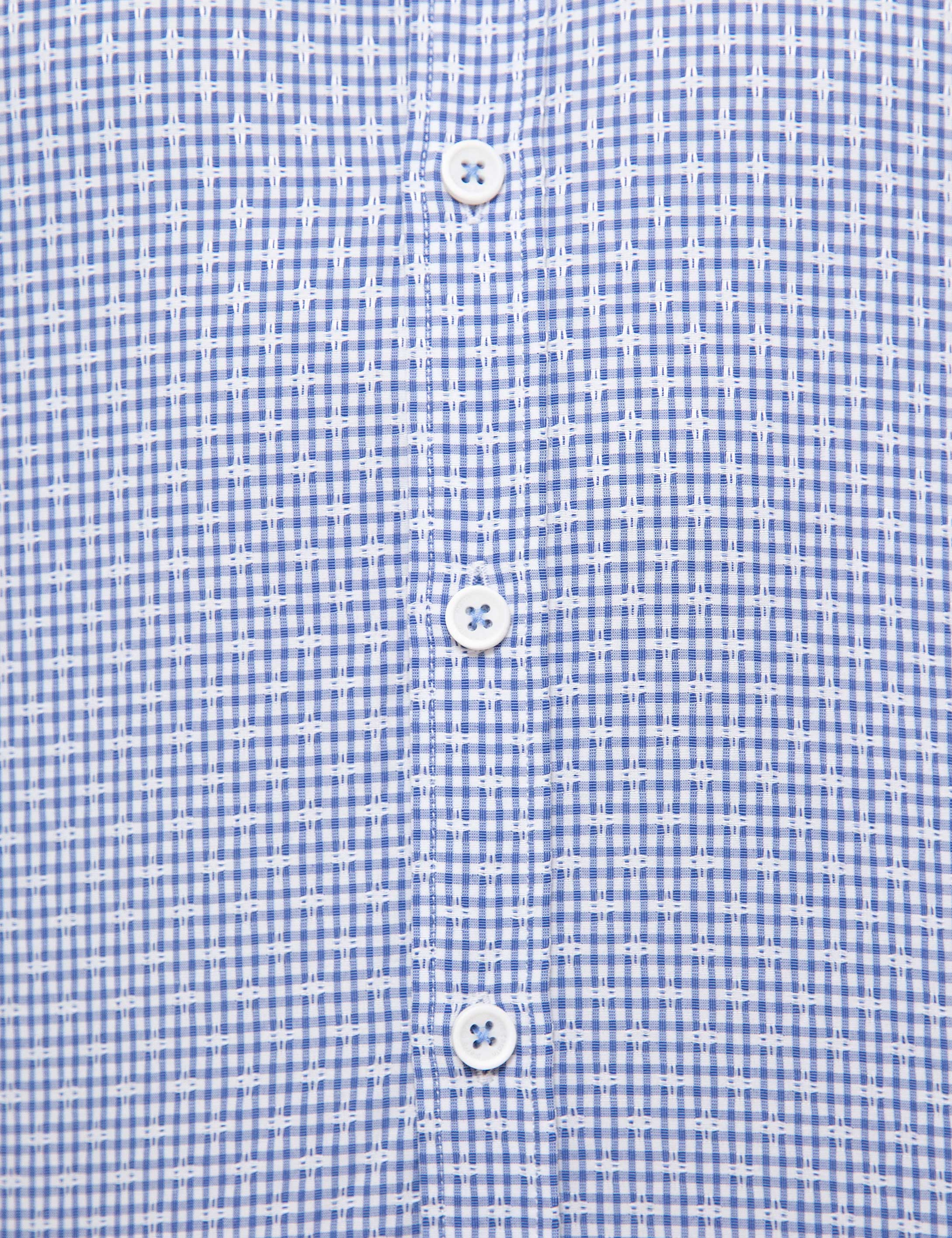 Mavi Slim Fit Gömlek - Image 6
