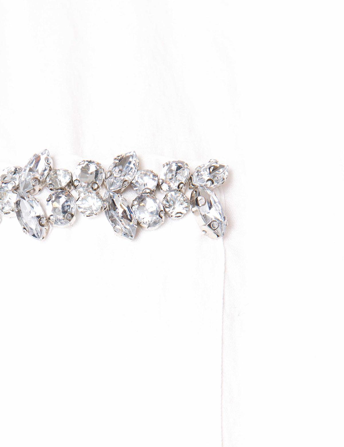 Ekru Uzun Kolsuz Gömlek - 50204279004