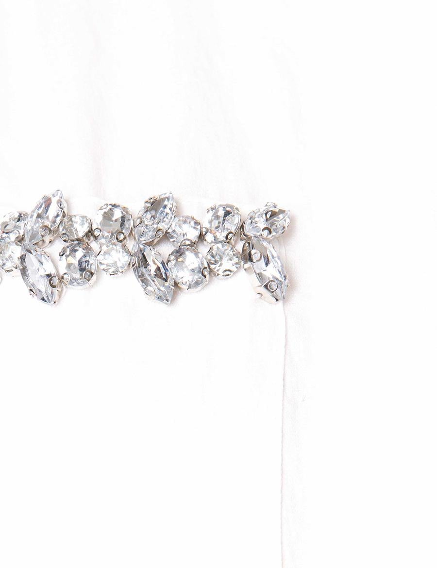 Ekru Uzun Kolsuz Gömlek