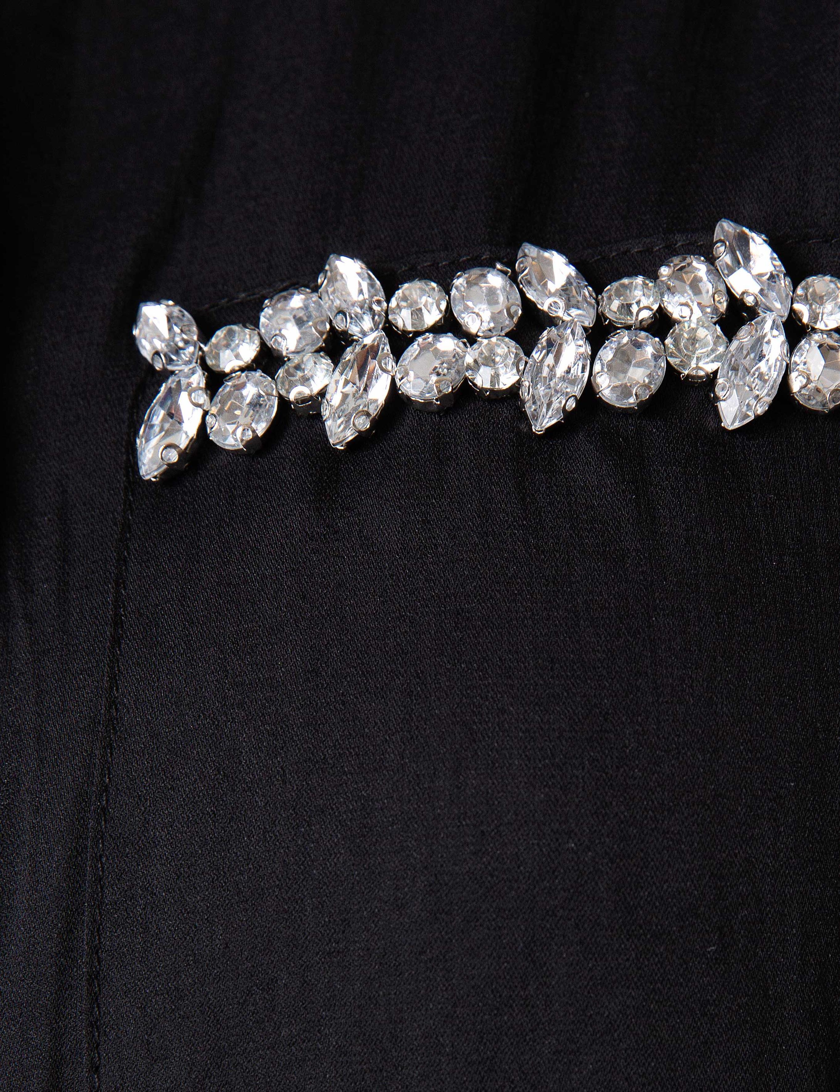 Siyah Uzun Kolsuz Gömlek