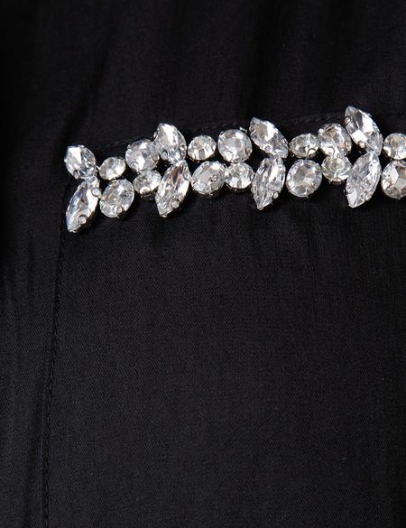 Siyah Uzun Kolsuz Gömlek - 50204279027