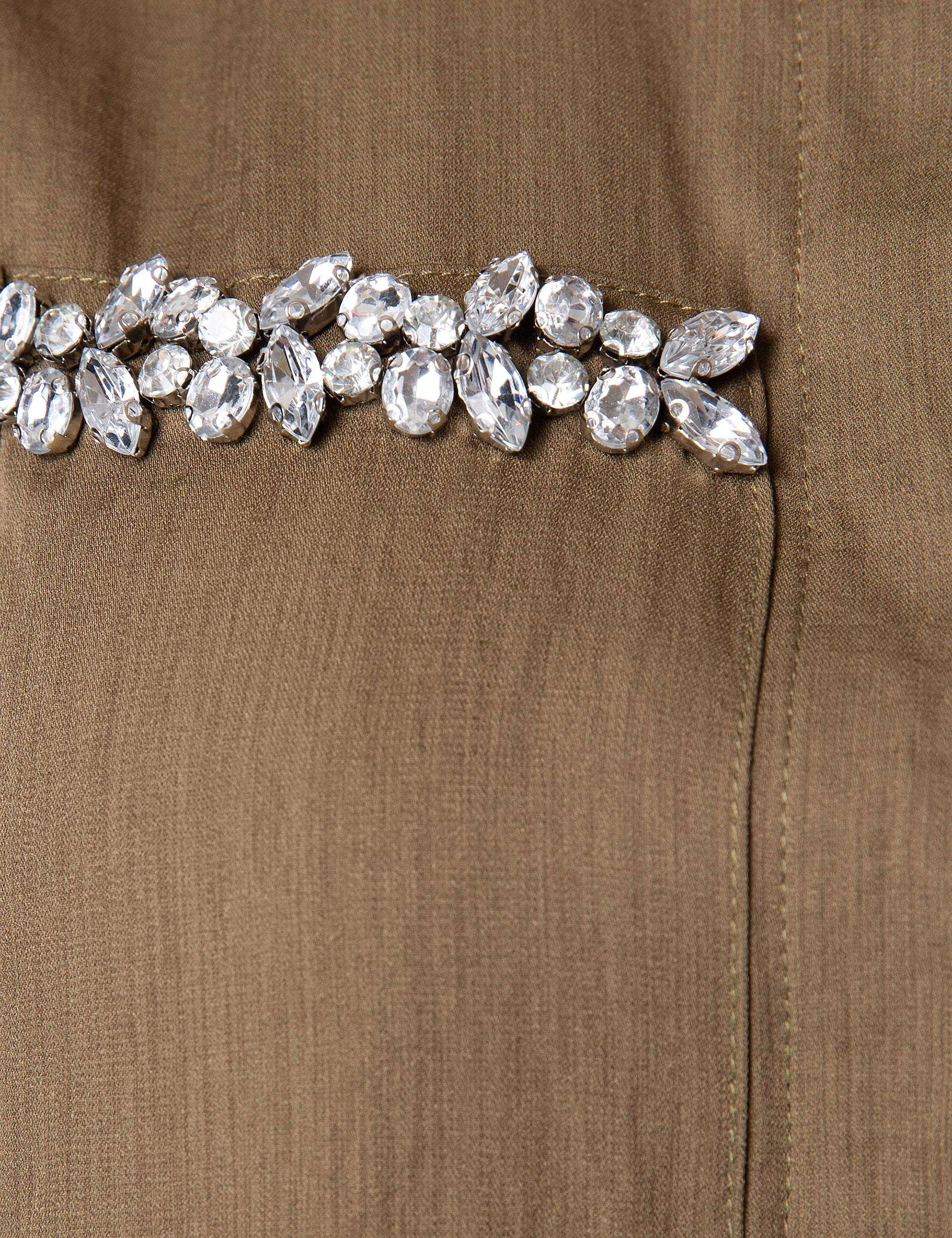 Haki Uzun Kolsuz Gömlek