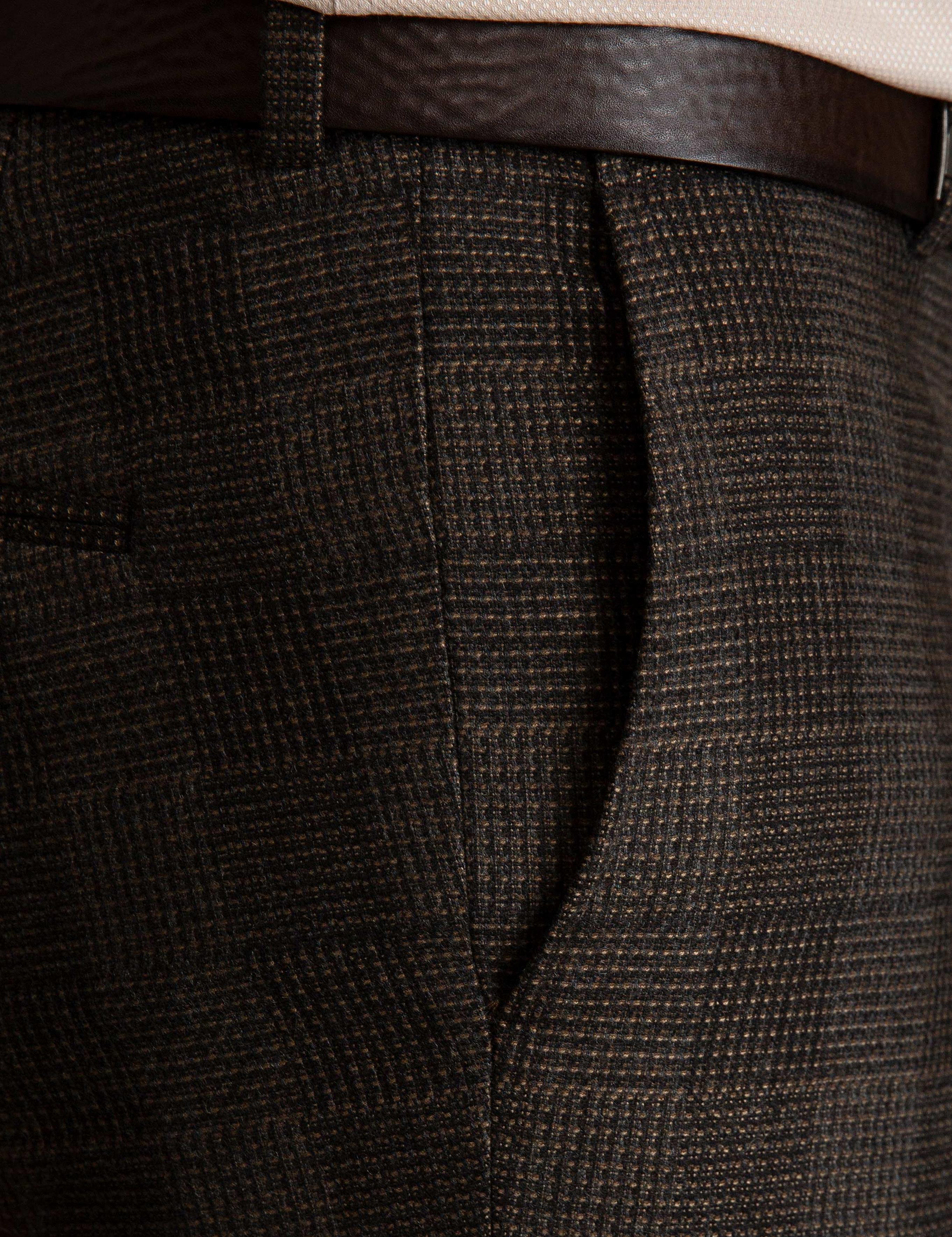 Kahverengi Slim Fit Pantolon