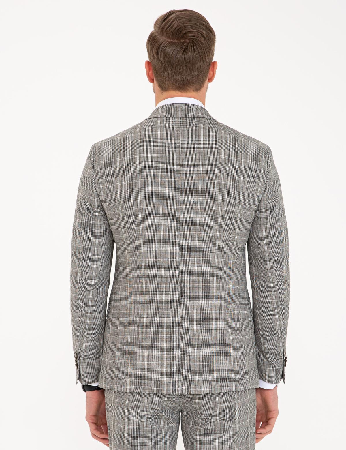 Siyah Ex. Slim Fit Ceket - 50233575044