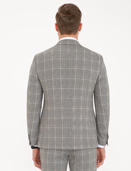 Siyah Ex. Slim Fit Ceket - 50233575044