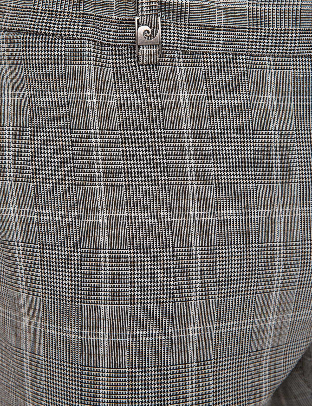 Siyah Ekose Ekstra Slim Fit Pantolon - 50236581021