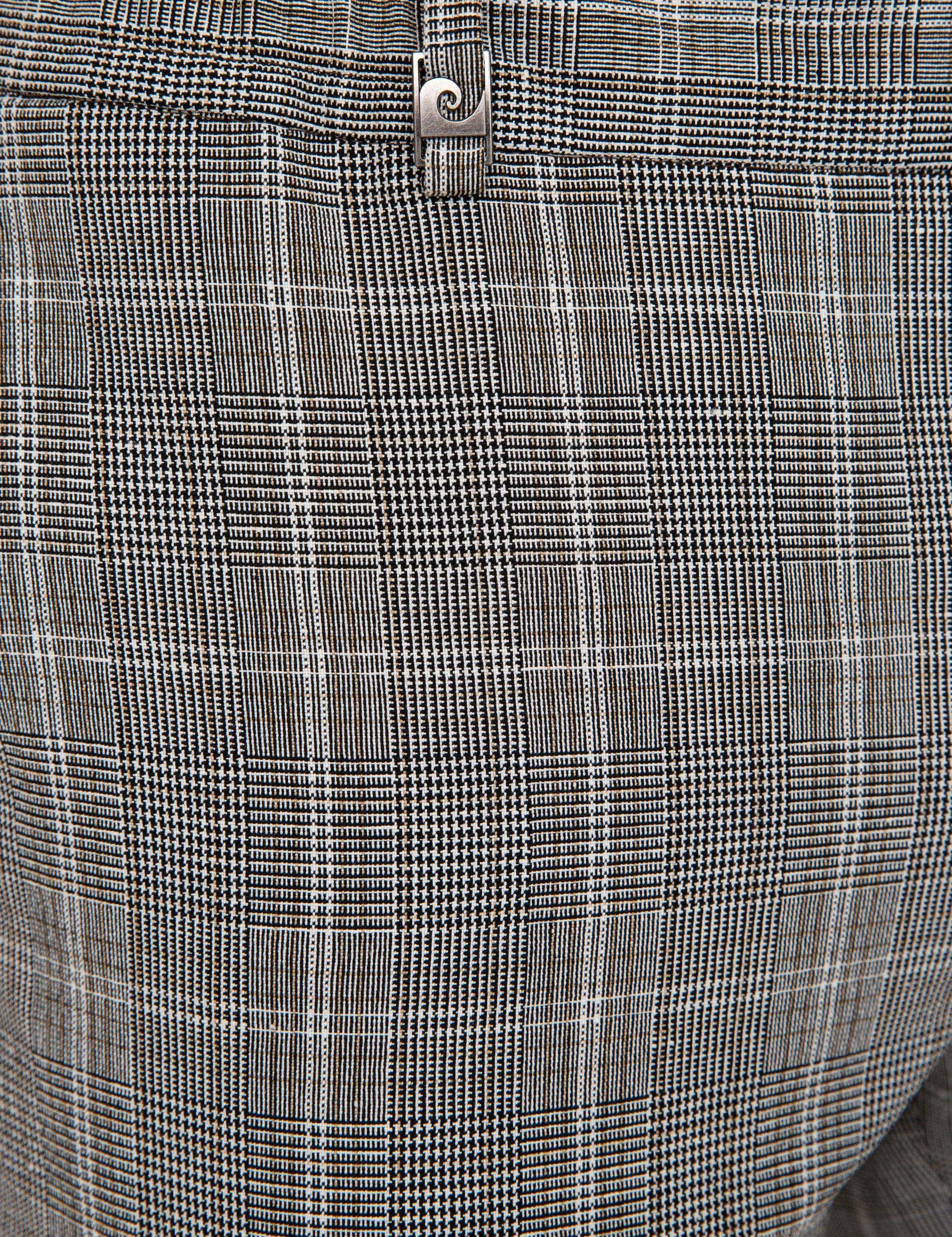 Siyah Ekose Ekstra Slim Fit Pantolon