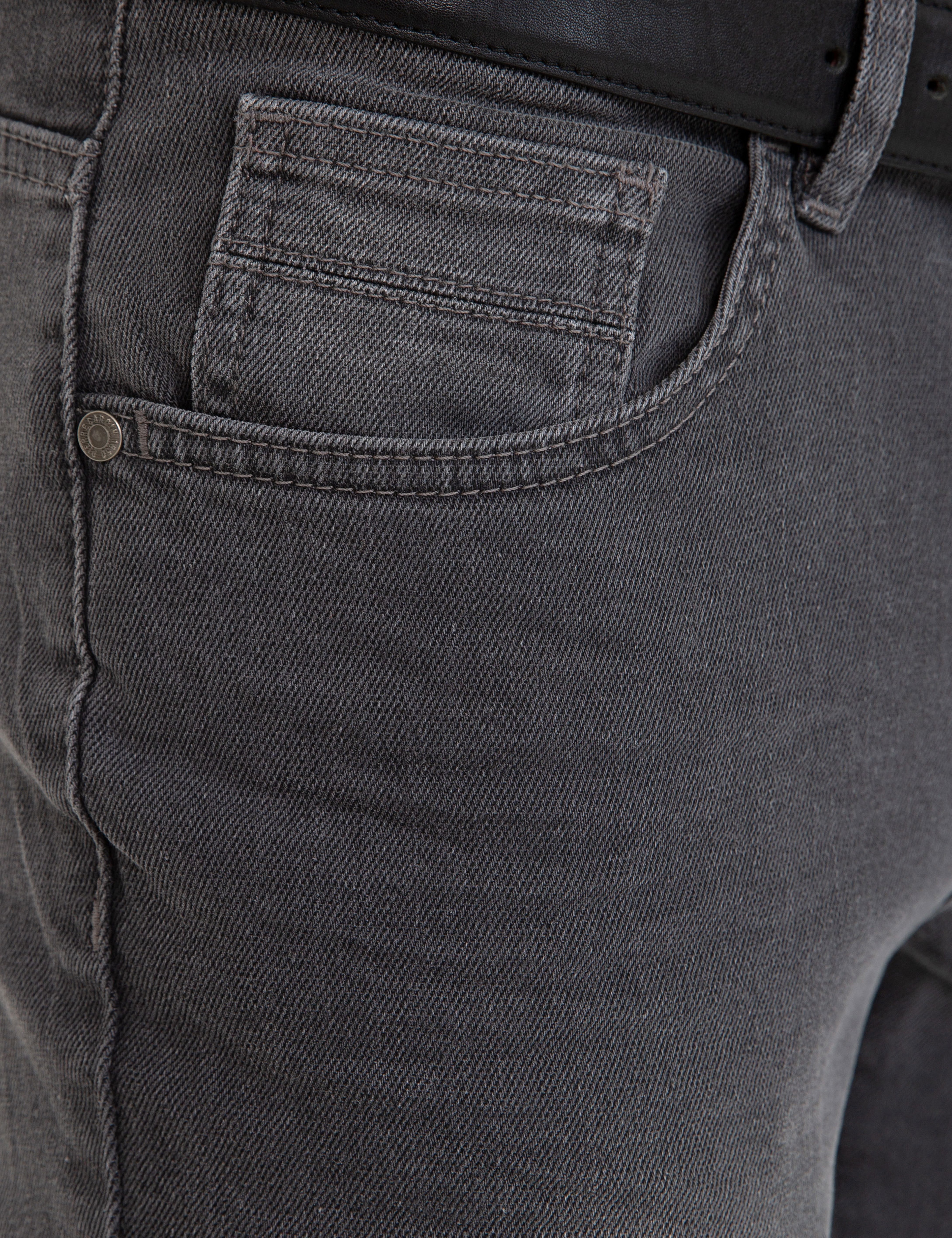 Antrasit Slim Fit Jean Pantolon - Image 4