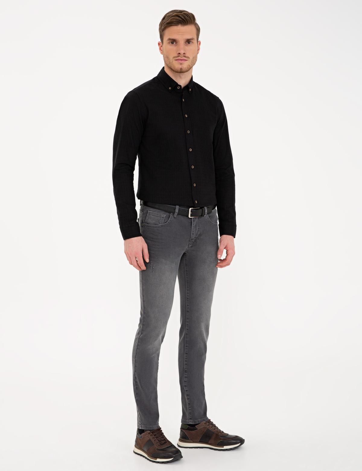 Antrasit Slim Fit Jean Pantolon - 50236127006