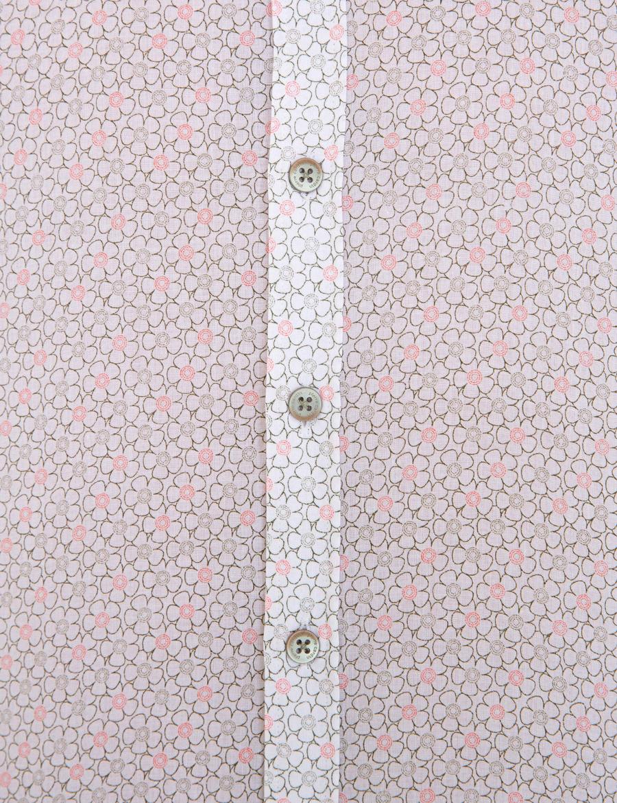 Haki Slim Fit Uzun Kollu Gömlek