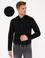 Siyah Slim Fit Uzun Kollu Gömlek