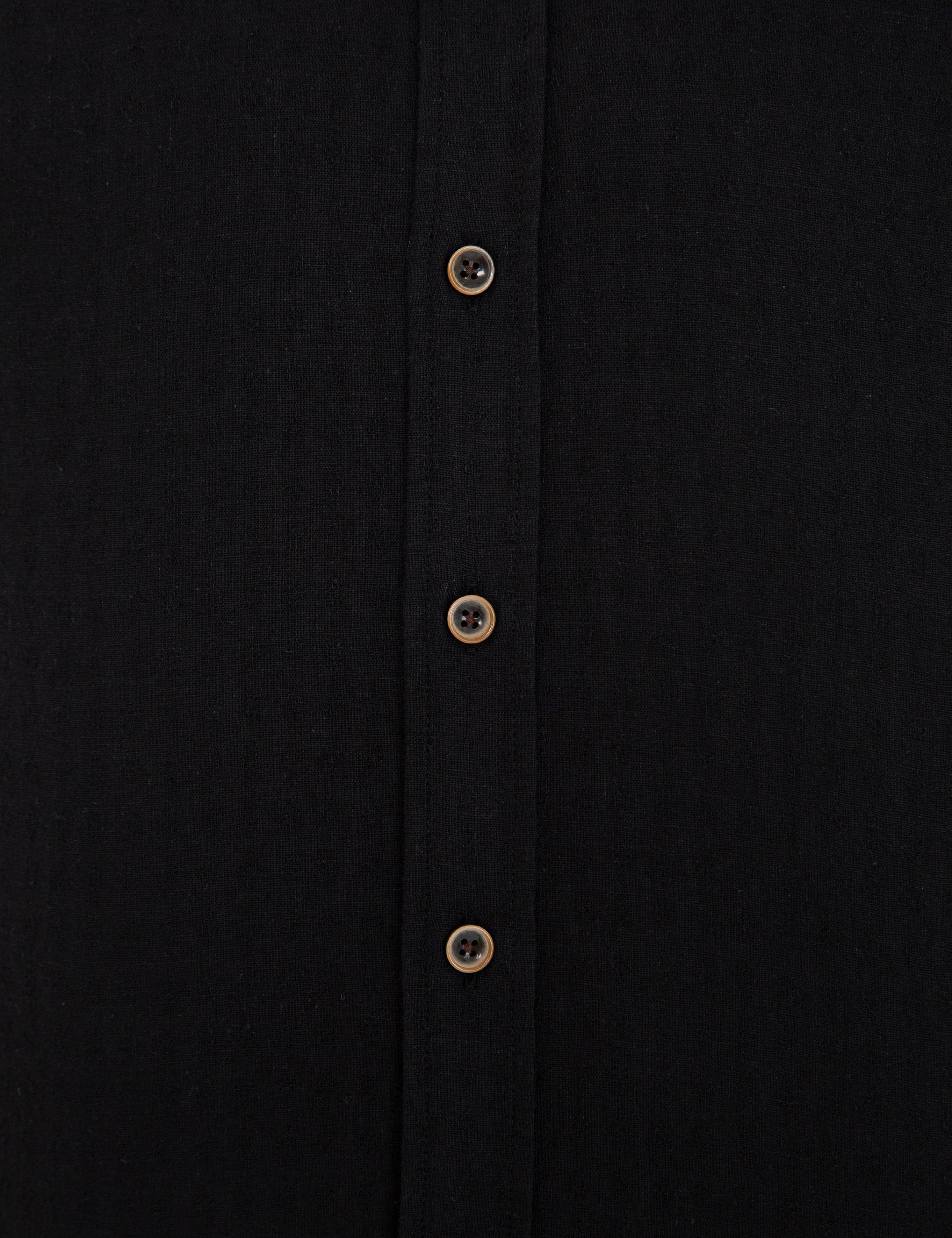 Siyah Slim Fit Uzun Kollu Gömlek