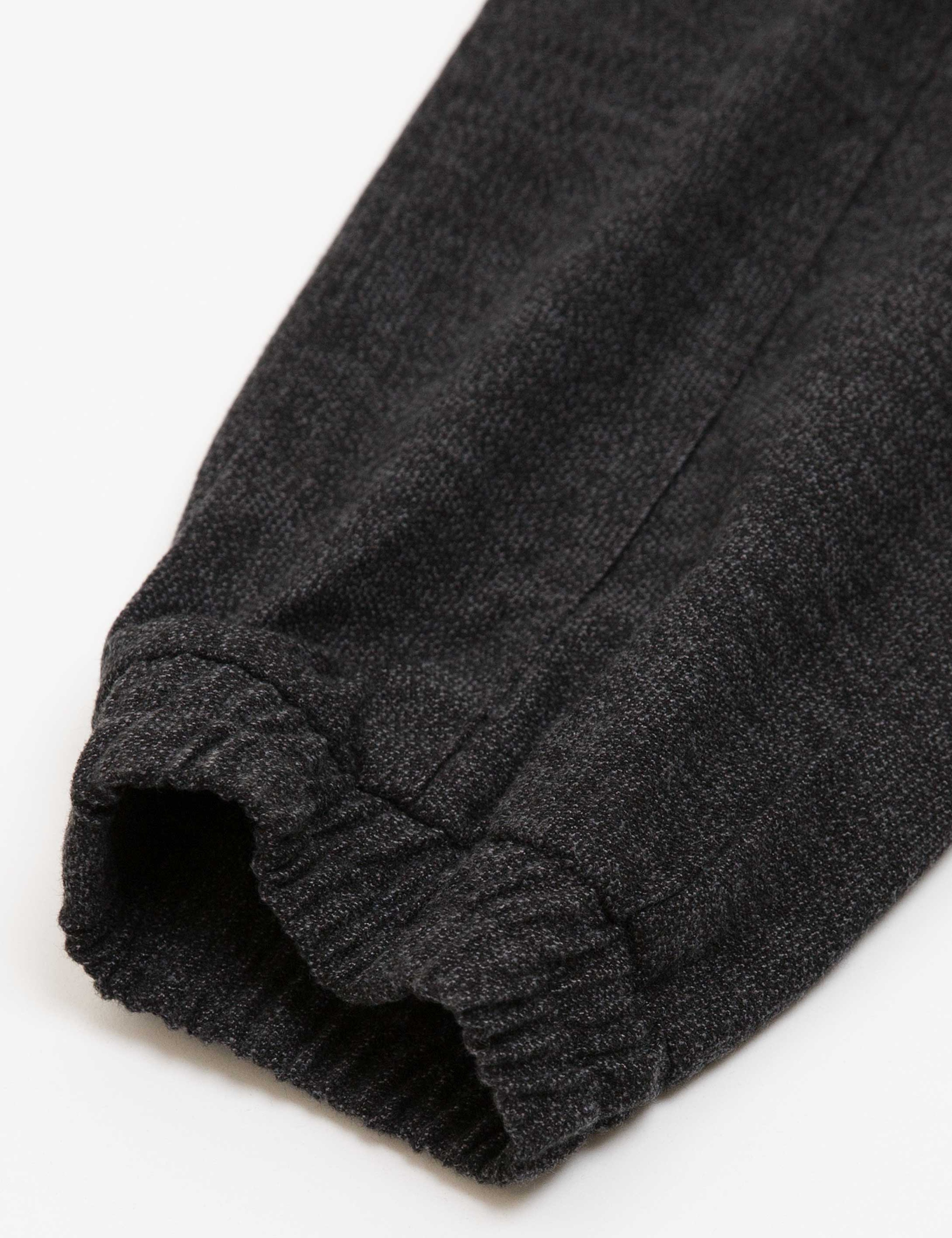 Siyah Slim Fit Chino Pantolon - Image 5