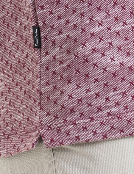 Bordo Slim Fit Polo Yaka Tişört - 50185875021