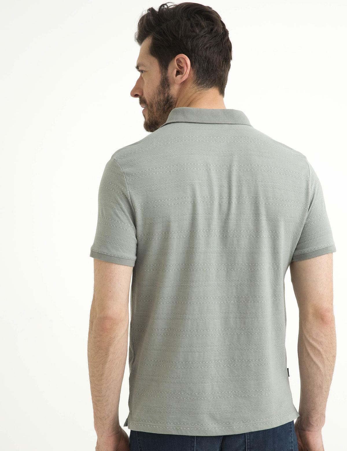 Açık Gri Slim Fit Tişört - 50185877020