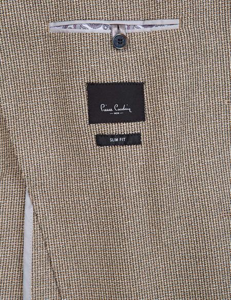 Açık Kahverengi Slim Fit Ceket - 50235498071