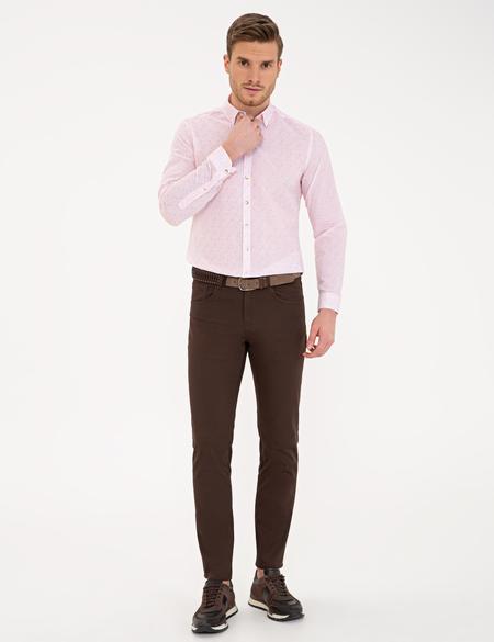 Turuncu Slim Fit Gömlek - 50233048002