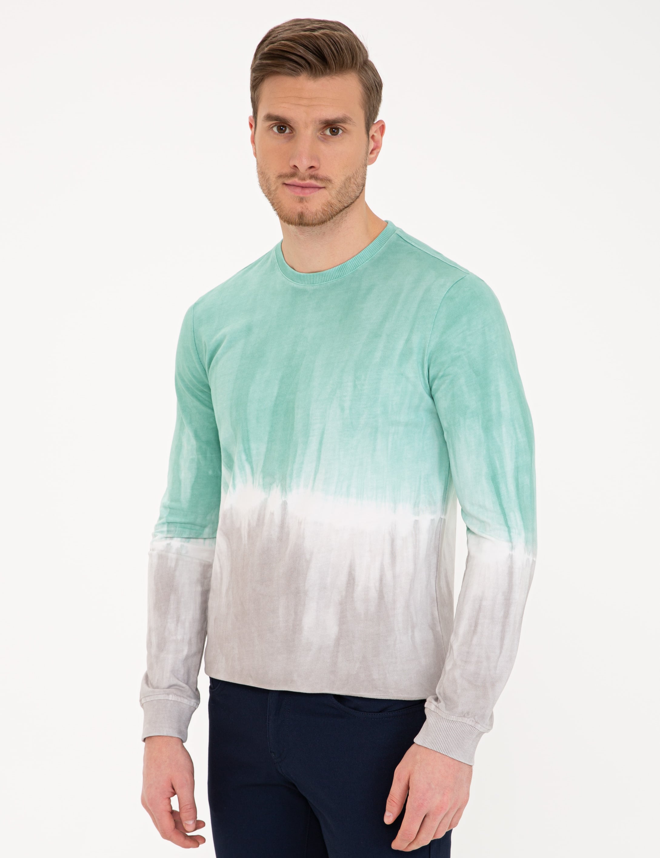 Yeşil Slim Fit Sweatshirt