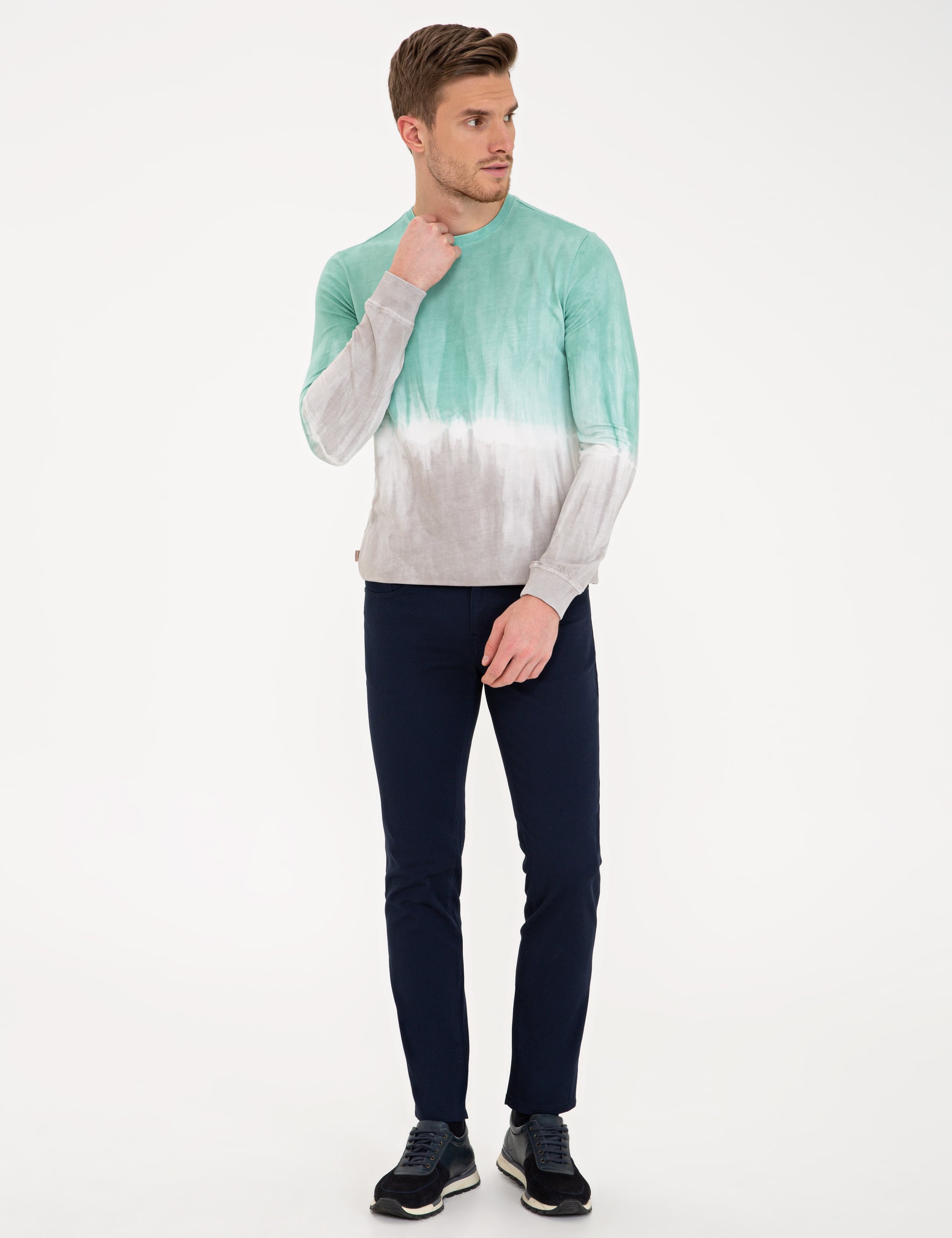 Yeşil Slim Fit Sweatshirt