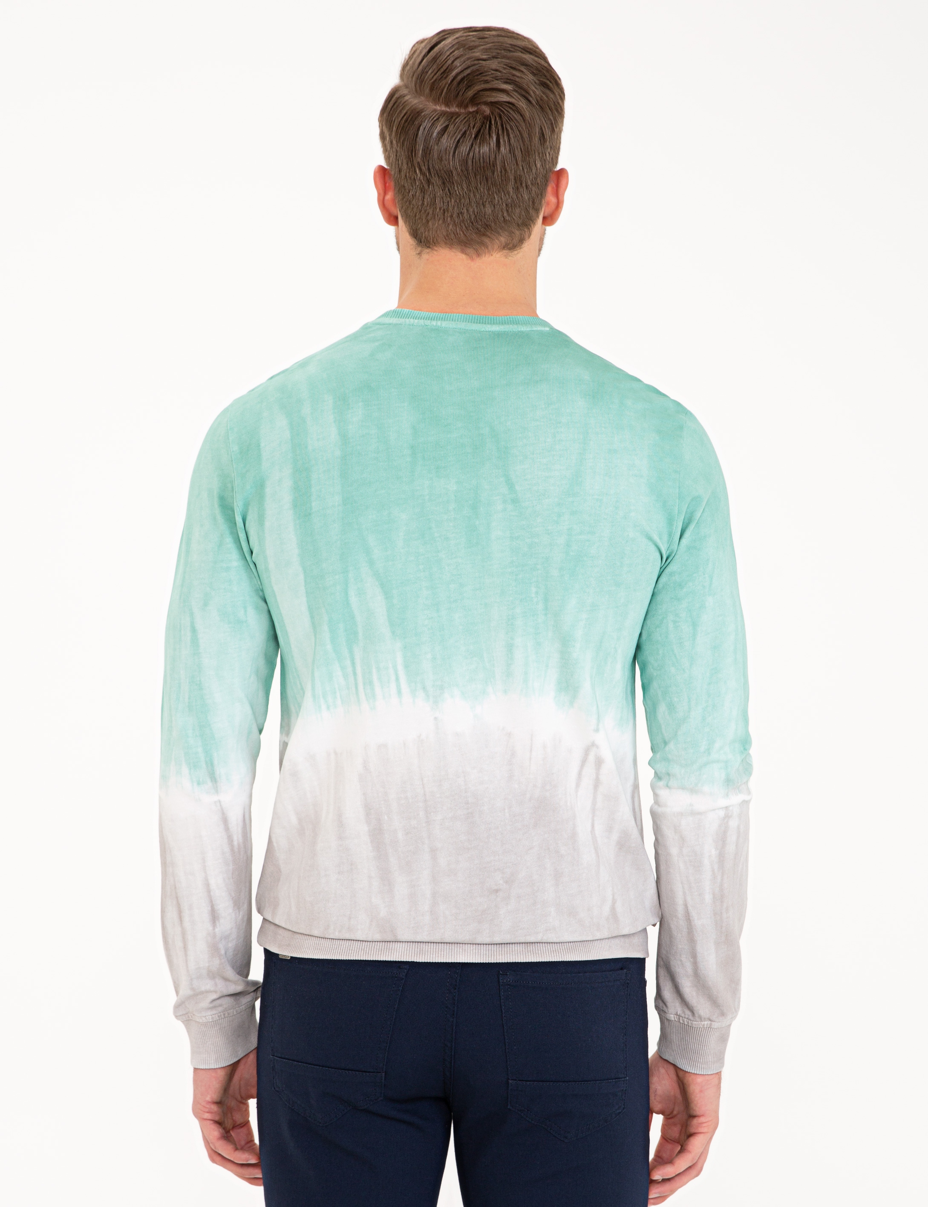 Yeşil Slim Fit Sweatshirt - Image 4
