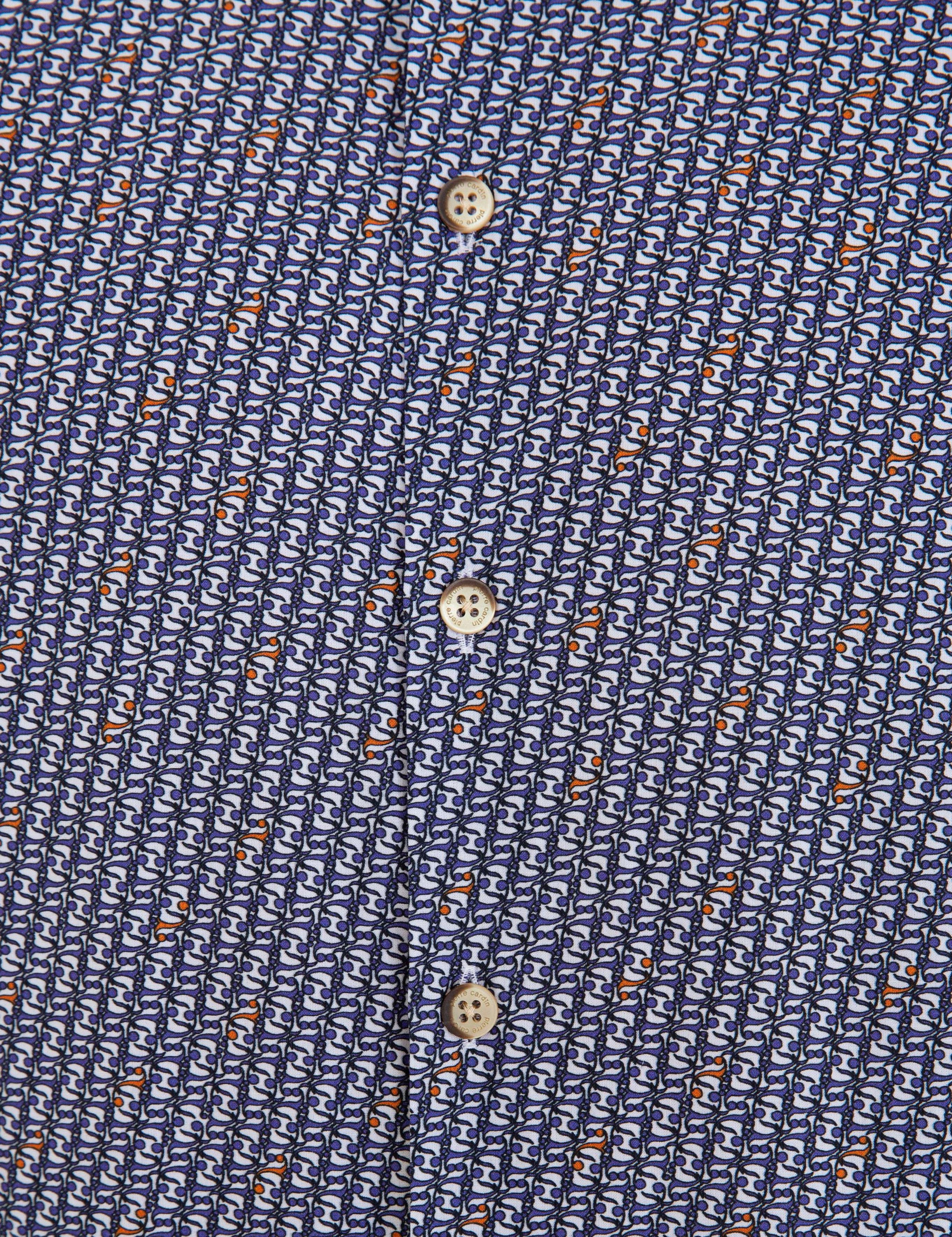 Lacivert Slim Fit Uzun Kollu Gömlek