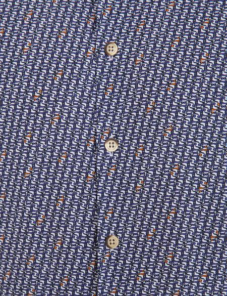 Lacivert Slim Fit Uzun Kollu Gömlek - 50233046001