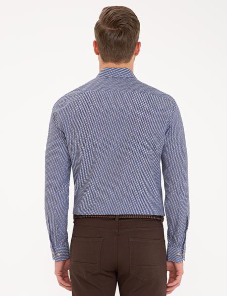 Lacivert Slim Fit Uzun Kollu Gömlek - 50233046001