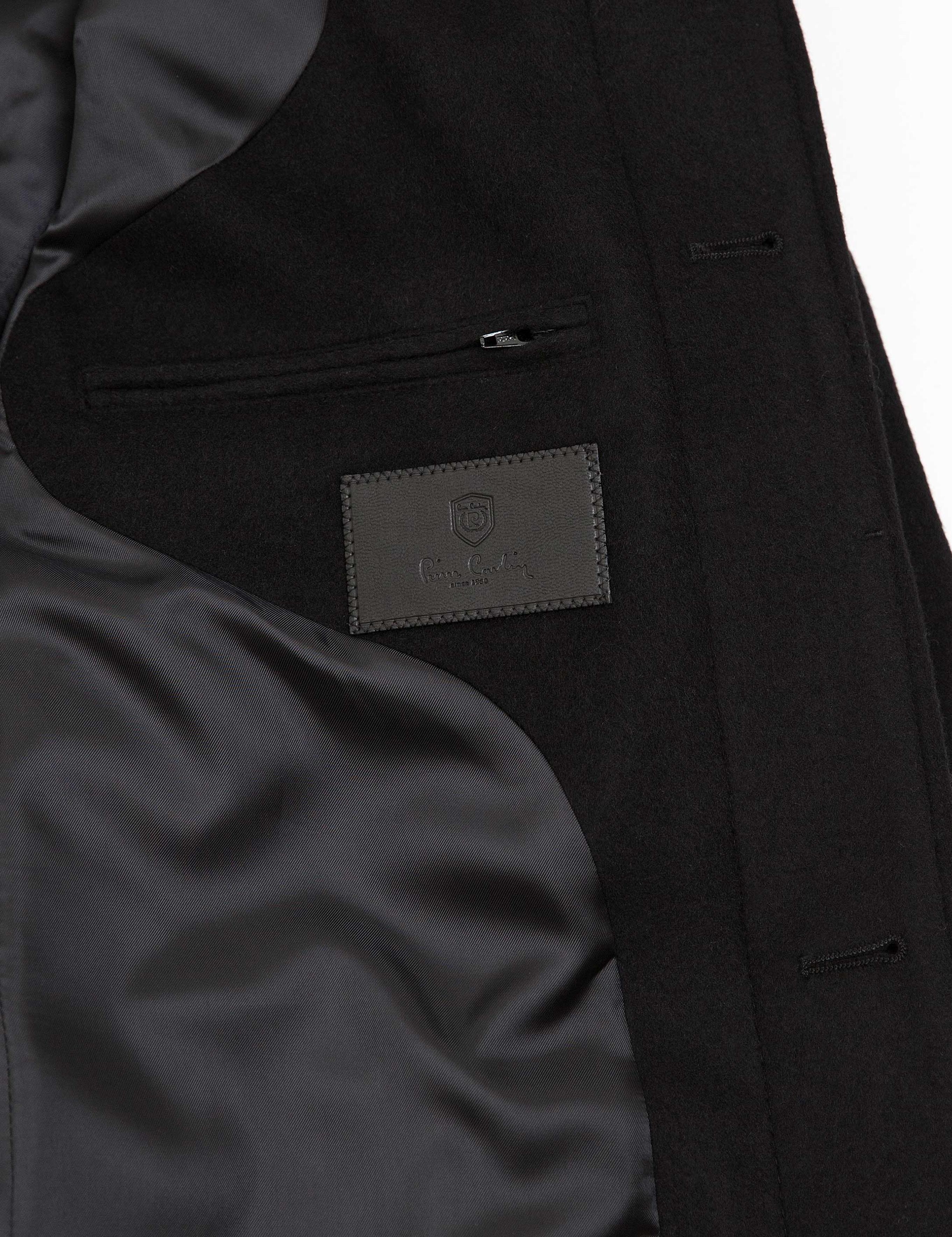 Siyah Slim Fit Palto