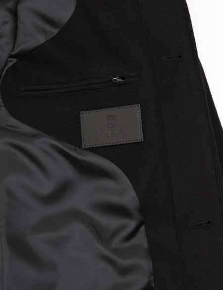 Siyah Slim Fit Palto - 50175685028