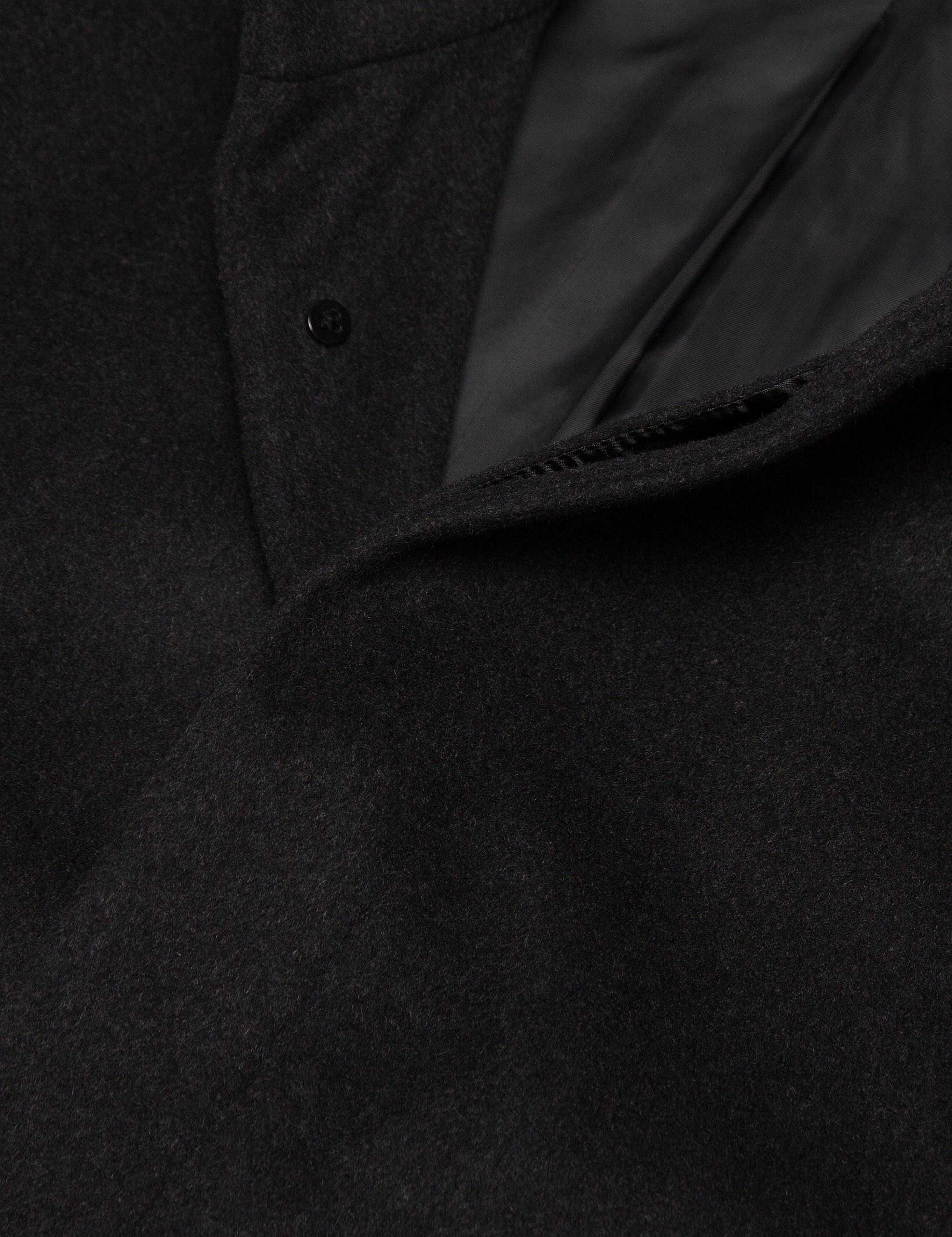 Antrasit Slim Fit Palto