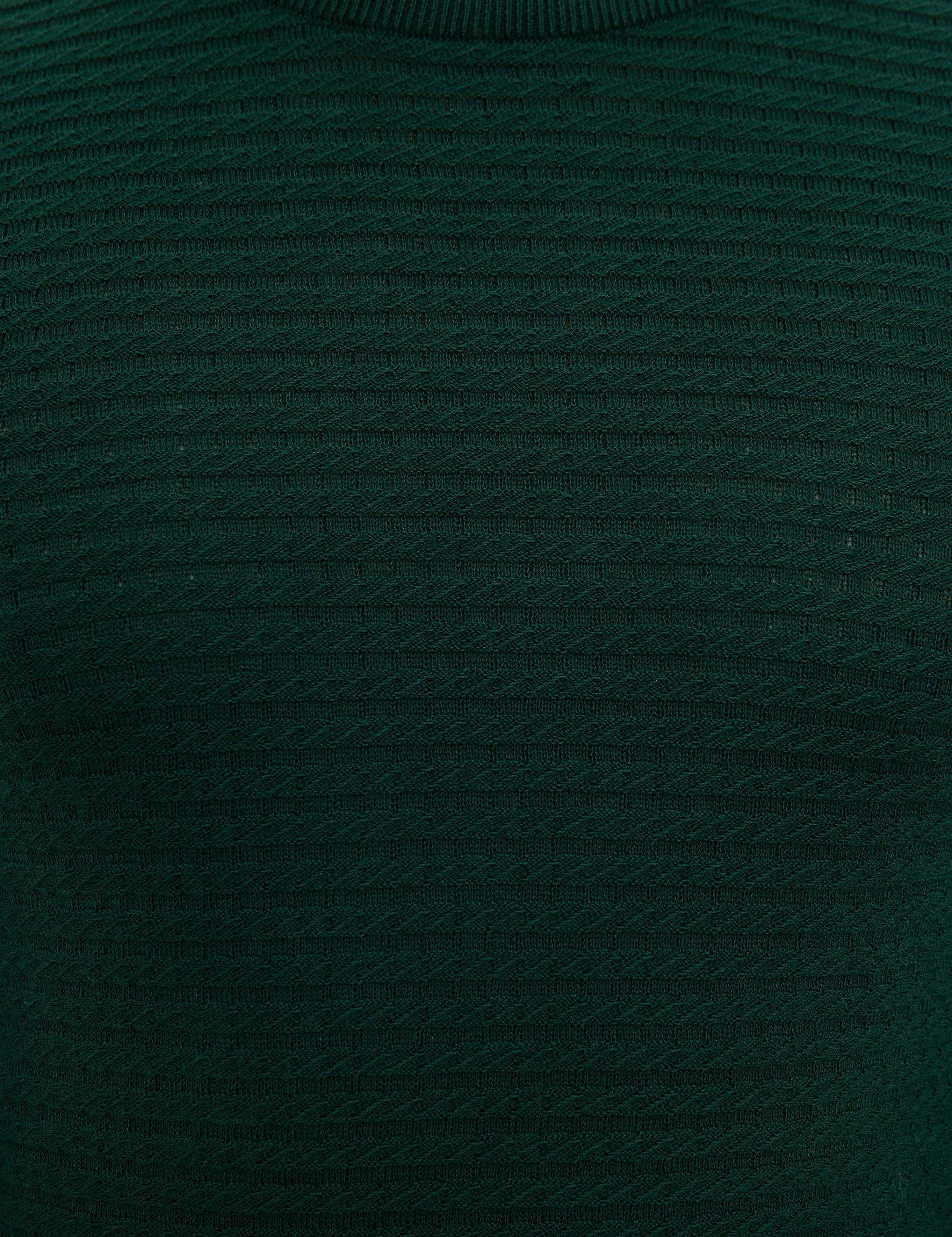 Koyu Yeşil Slim Fit Triko Kazak