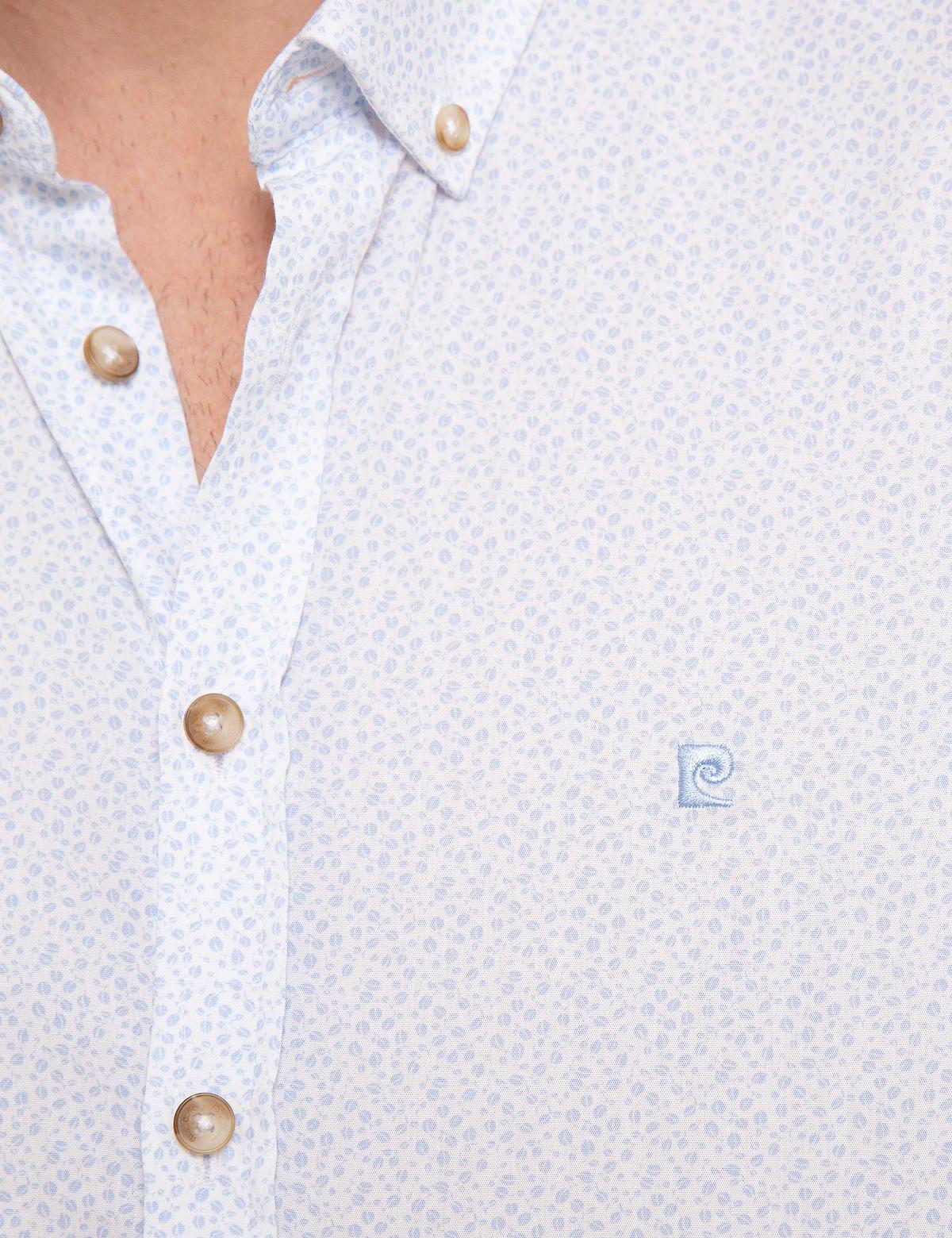 Açık Mavi Slim Fit Kısa Kollu Gömlek - 50180177001