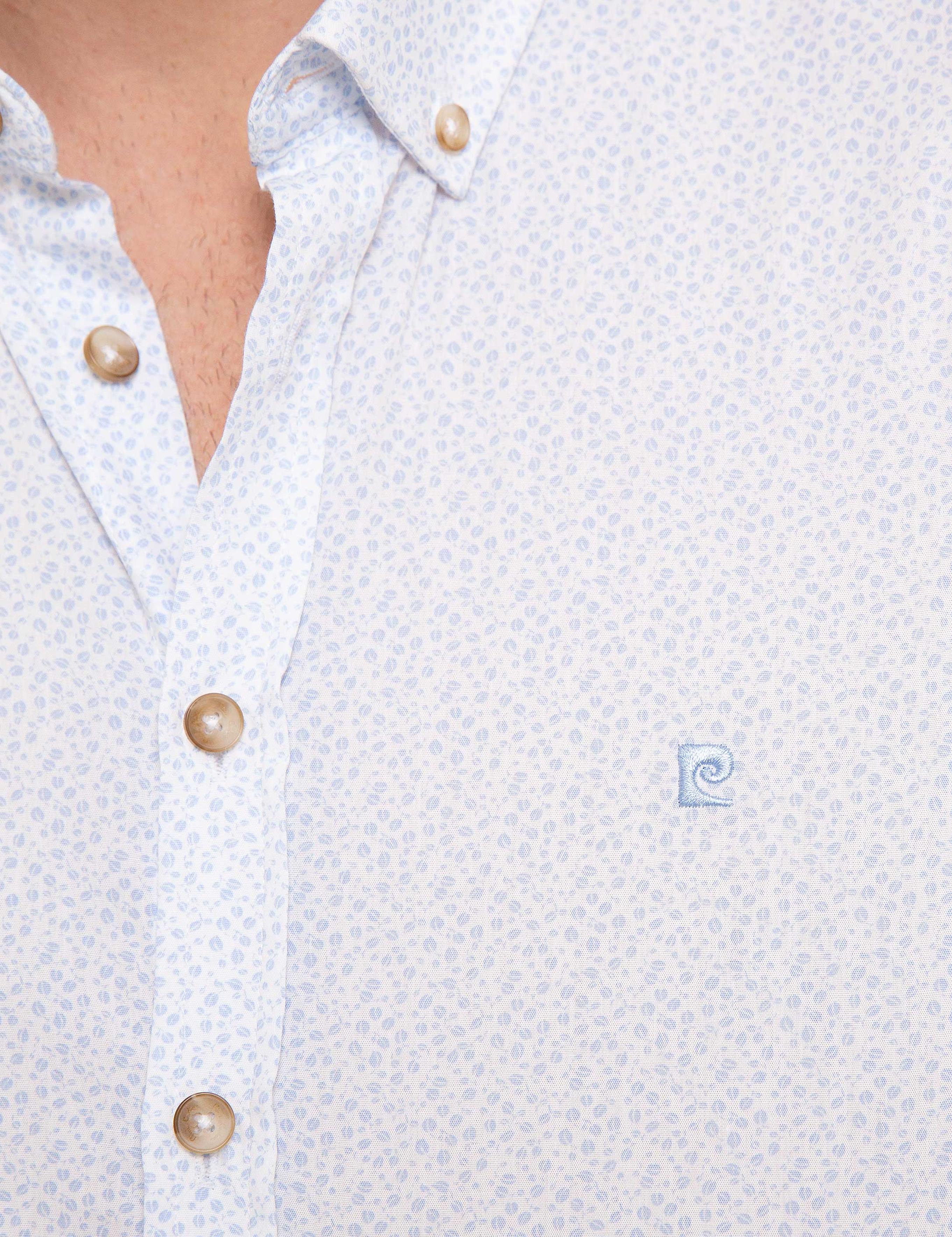 Açık Mavi Slim Fit Kısa Kollu Gömlek