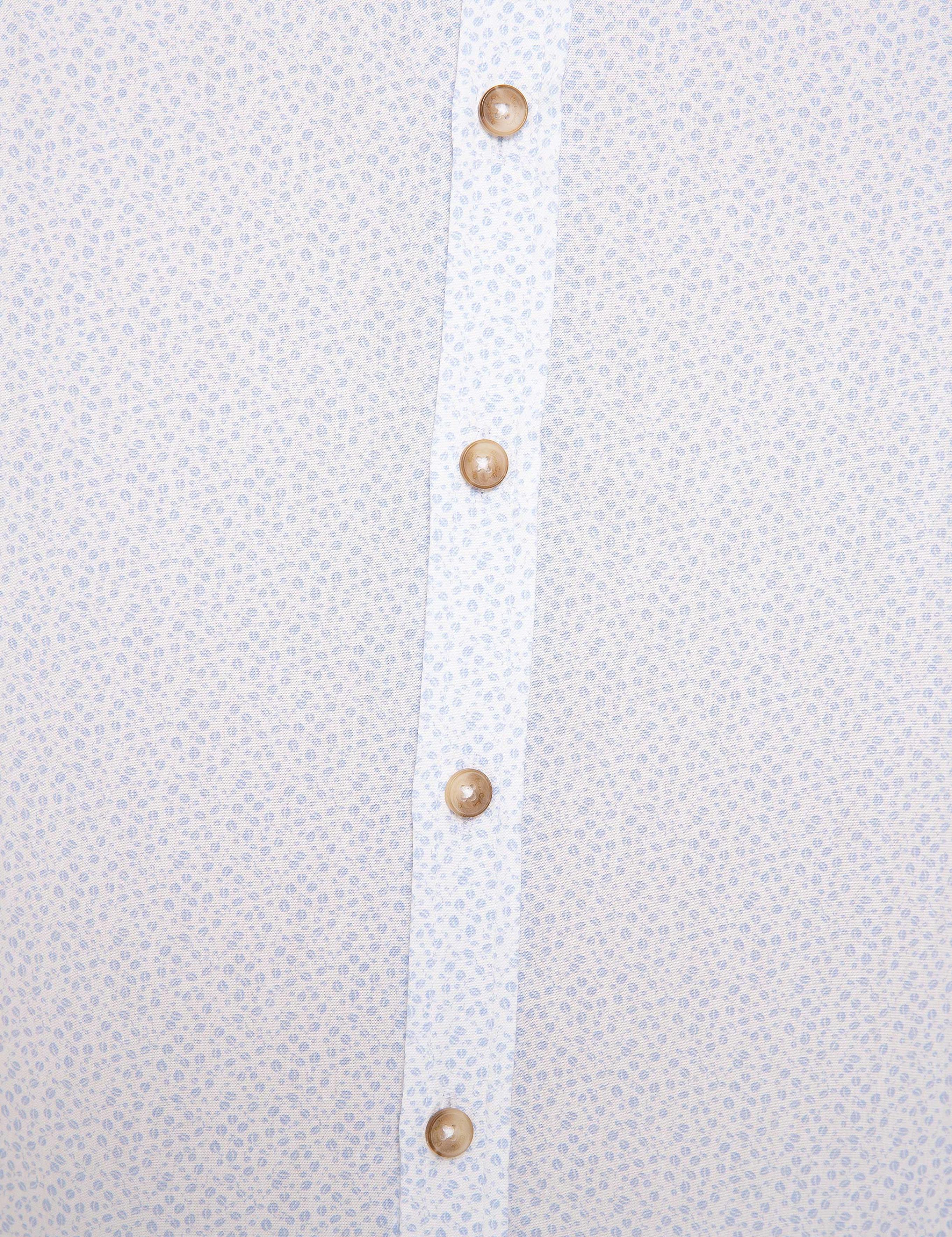 Açık Mavi Slim Fit Kısa Kollu Gömlek