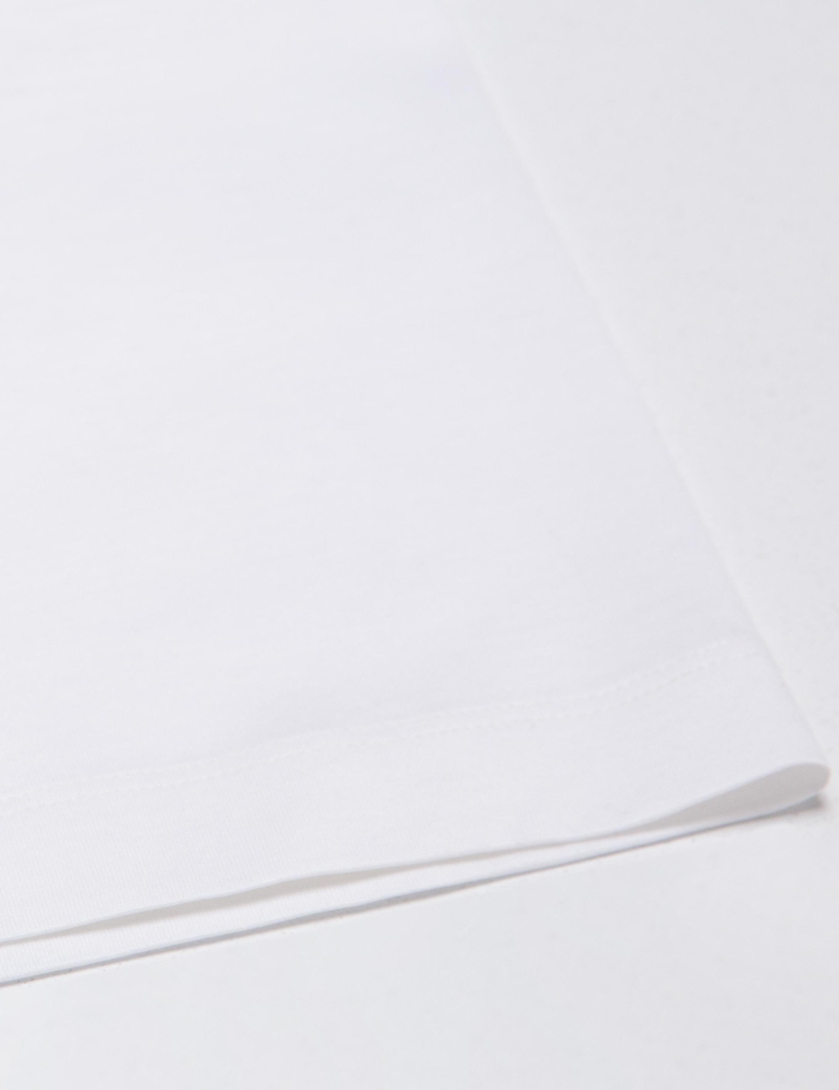 Beyaz Regular Fit Polo Yaka Basic T-Shirt