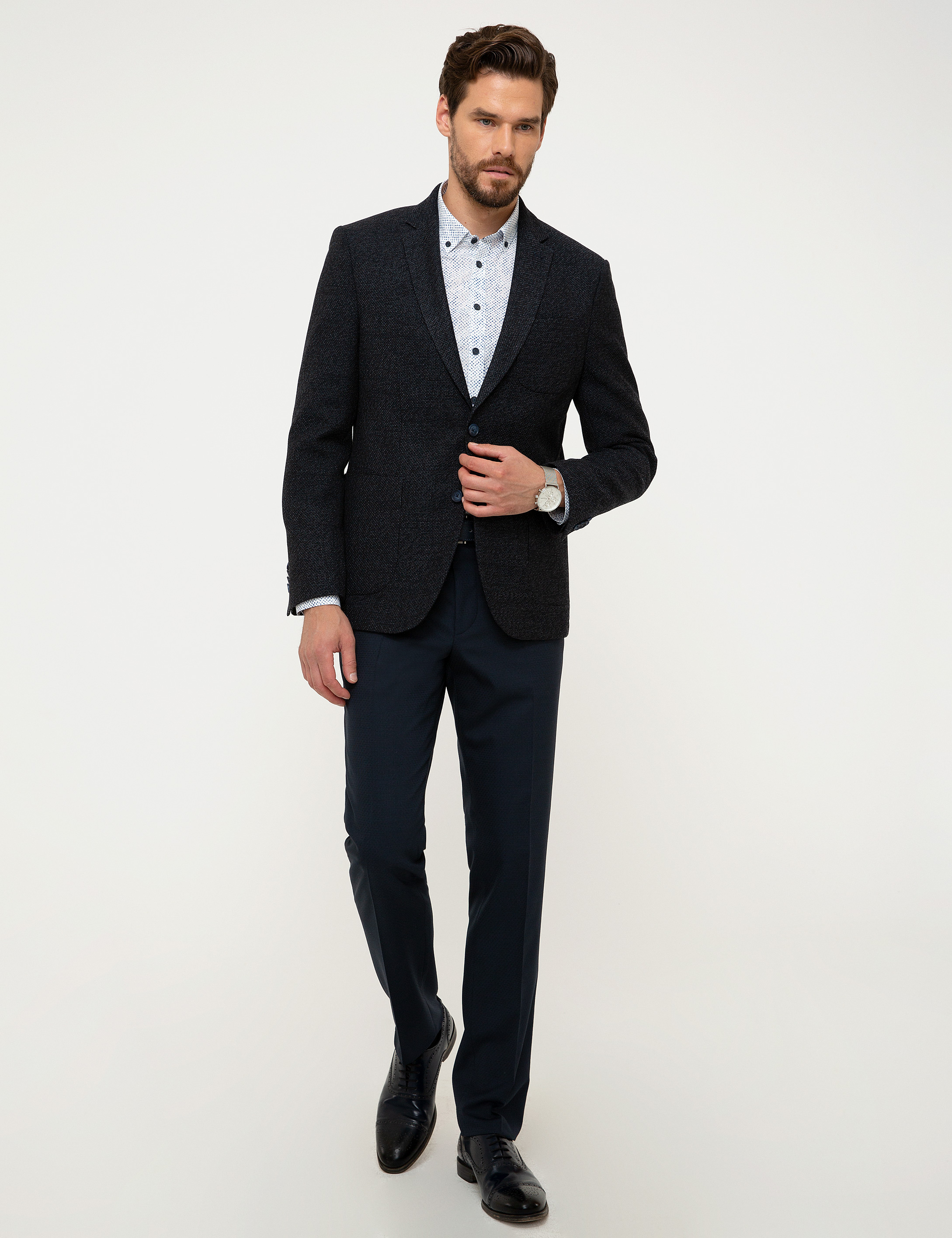 Lacivert Slim Ceket - Image 5