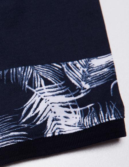 Lacivert Slim Fit Tişört - 50186357001