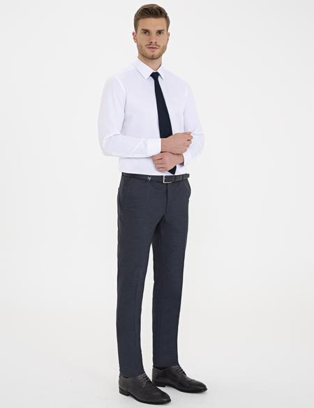 Siyah Ex. Slim Fit Kumaş Pantolon - 50236546006