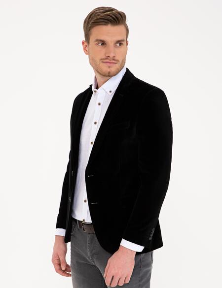 Siyah Ekstra Slim Fit Ceket - 50208863011