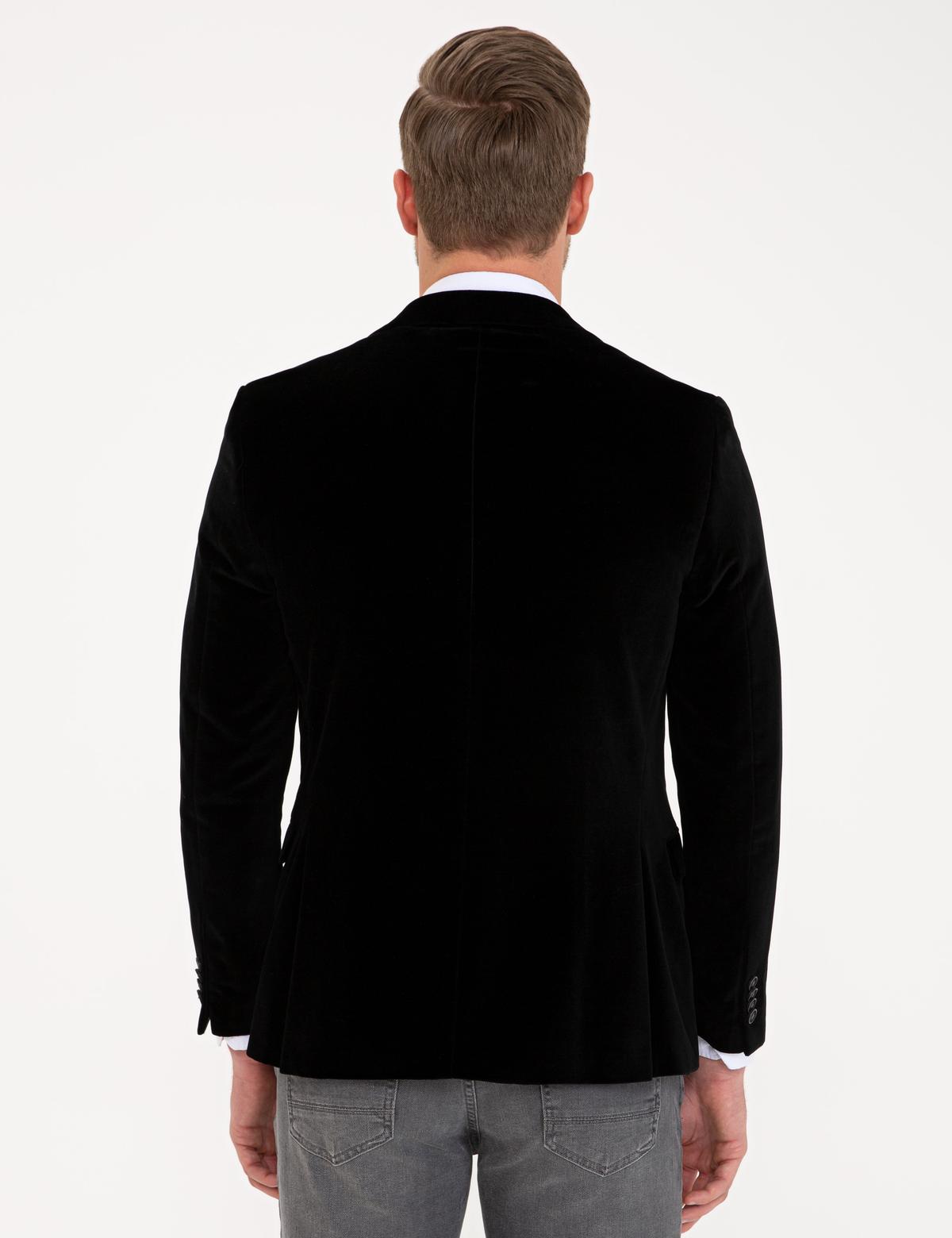 Siyah Ekstra Slim Fit Ceket - 50208863011