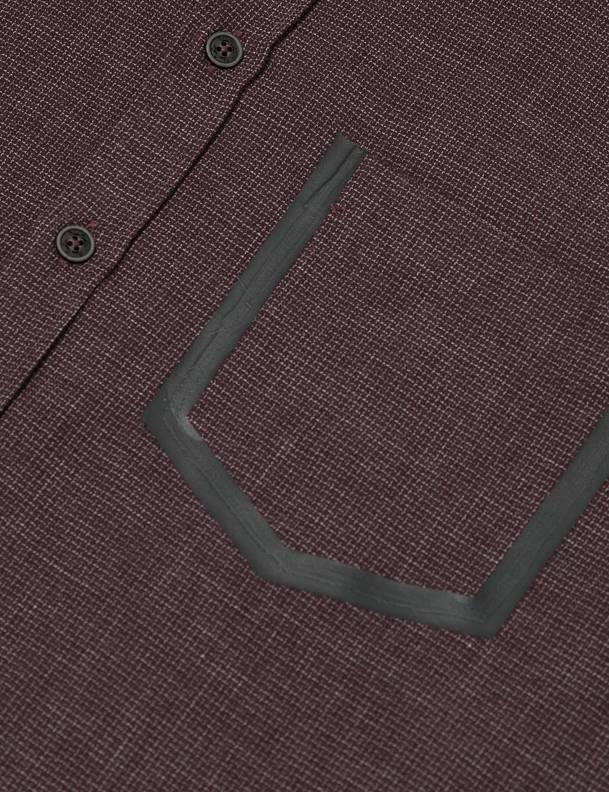 Slim Bordo Gömlek - 50174737001