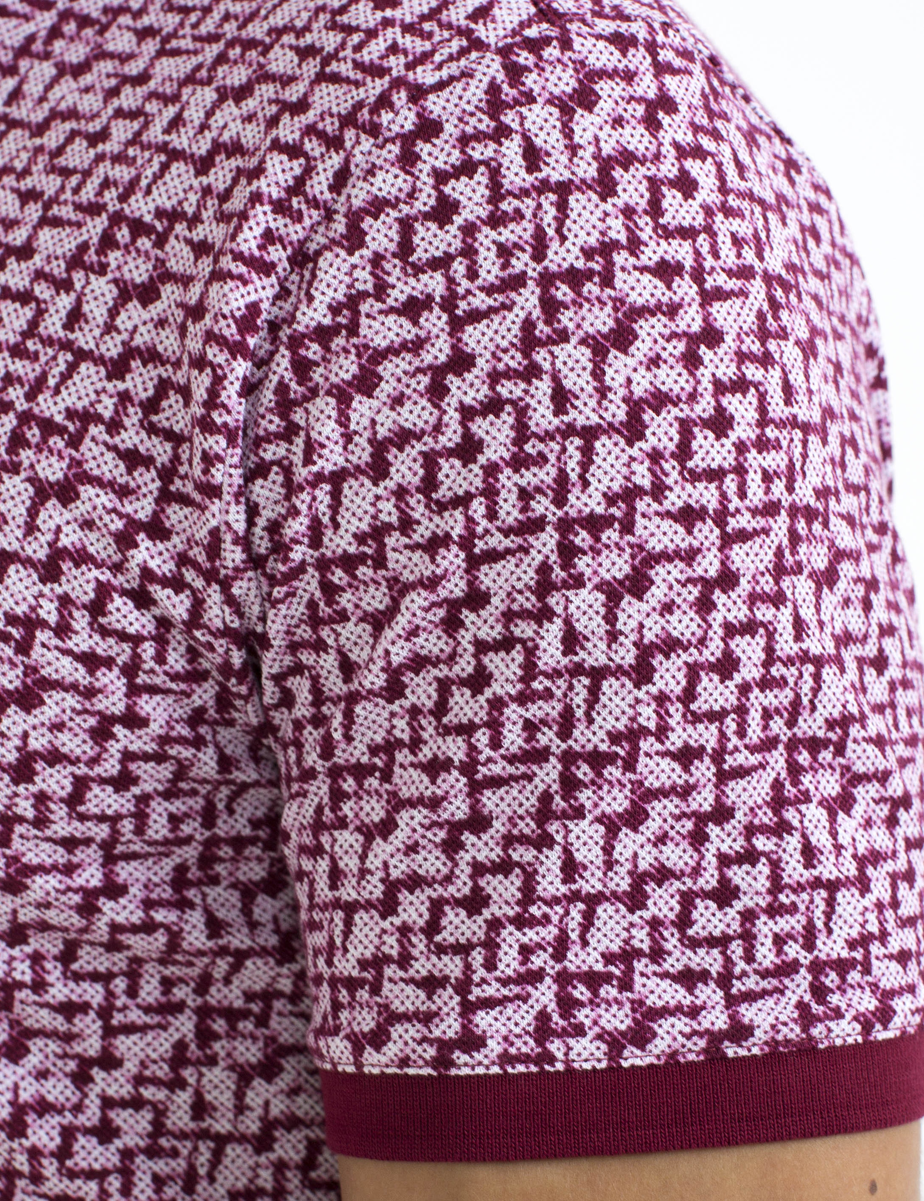Bordo Slim Fit Polo Yaka T-Shirt - Image 5