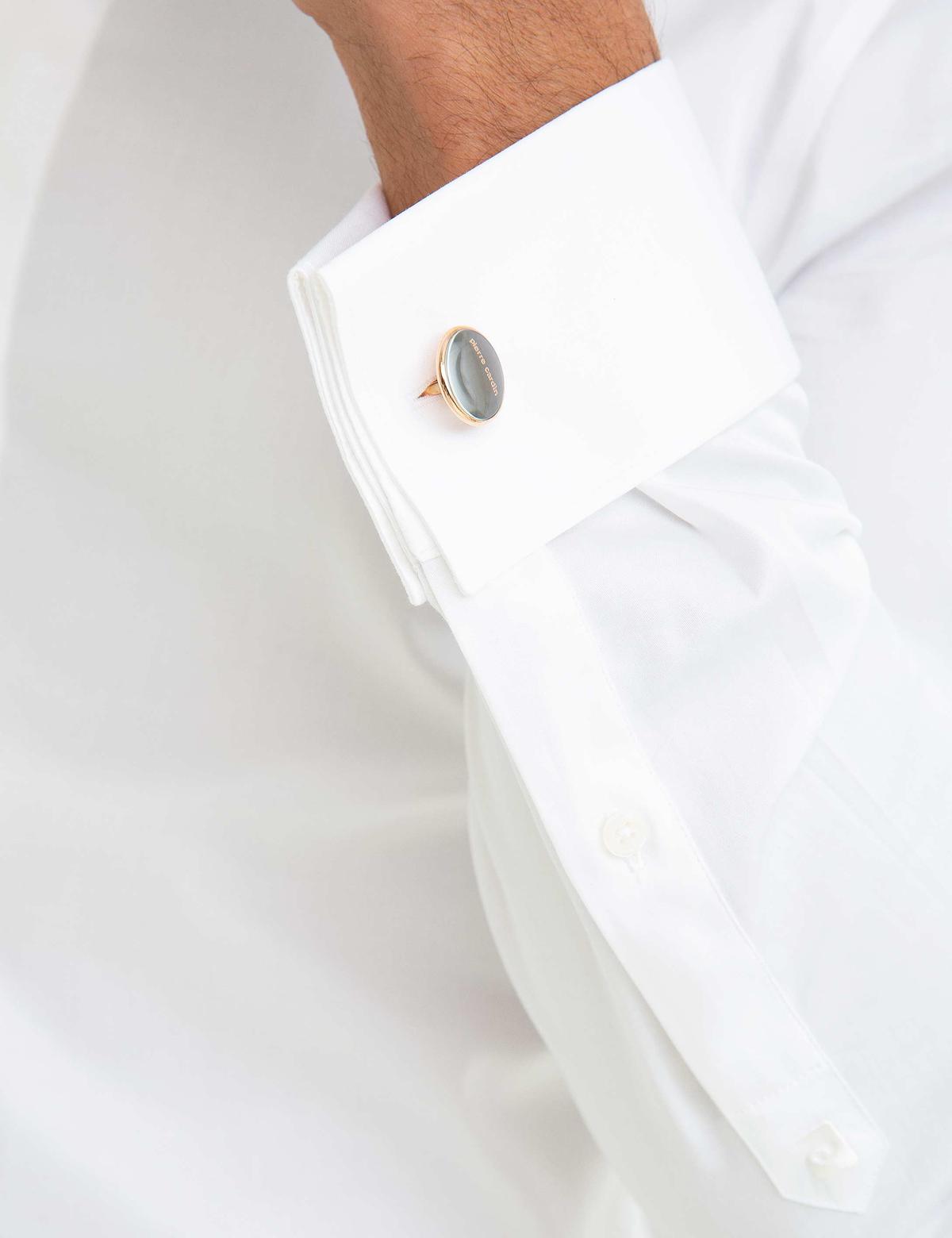 Beyaz Slim Fit Smokin Gömlek - 50179079001