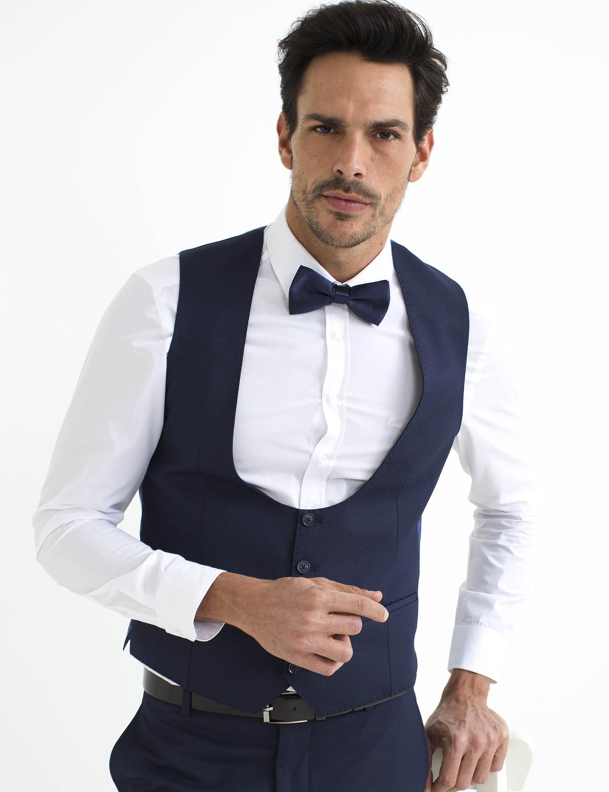 Lacivert Yelekli Damatlık Smokin - 50187283038