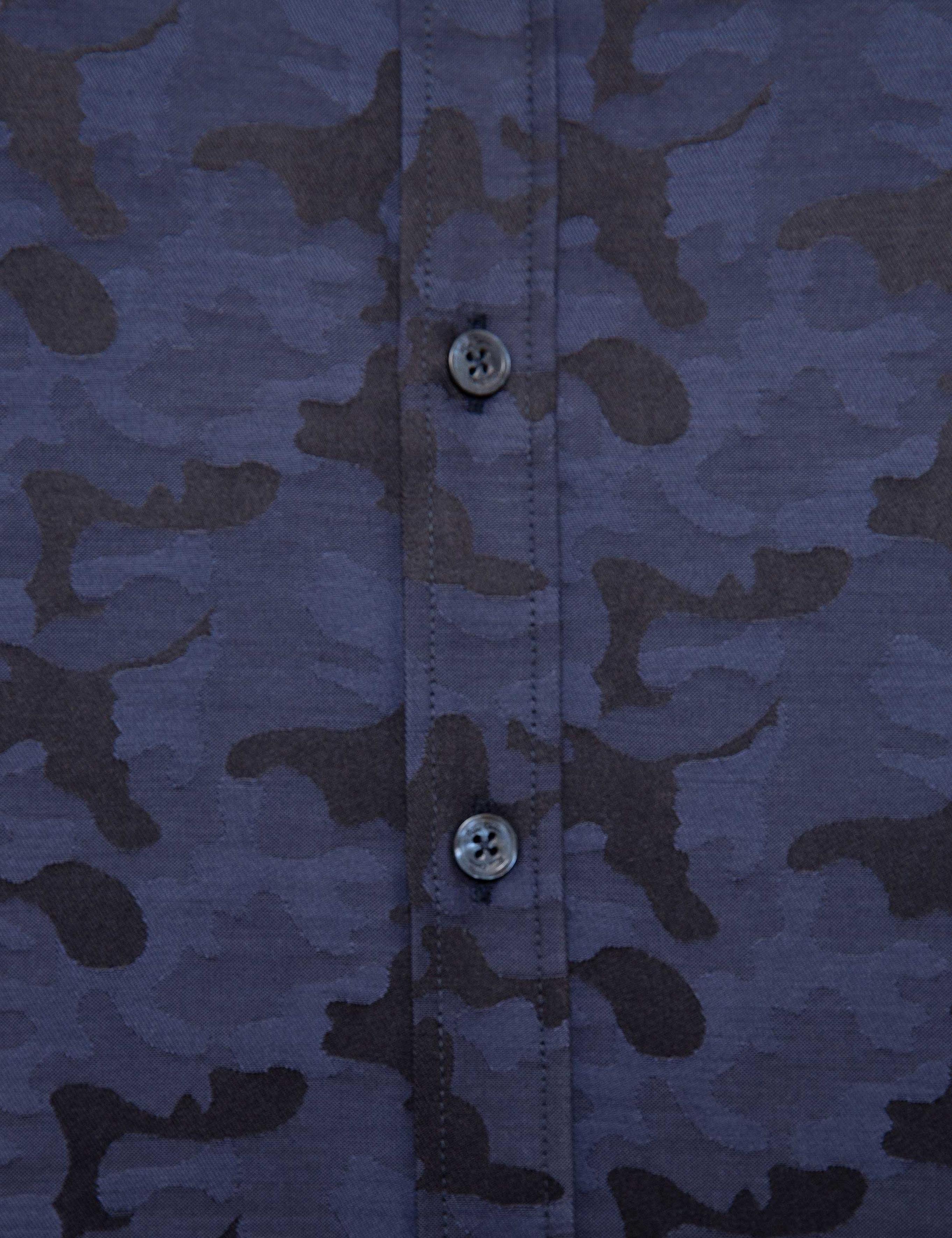 Slim Lacivert Gömlek